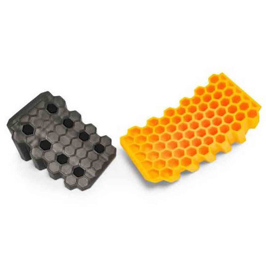 Curved Camper/RV Leveler & RV Wheel Chock - Heavy-Duty Honeycomb Design - Compatible w/Trailers Up to 30,000 lb - 1-Pack