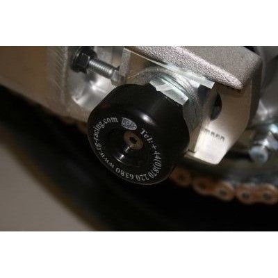 Load image into Gallery viewer, R&amp;G Racing Black Swingarm Protectors For 2001?2008 Honda VTR1000 SP-1 SP0024BK
