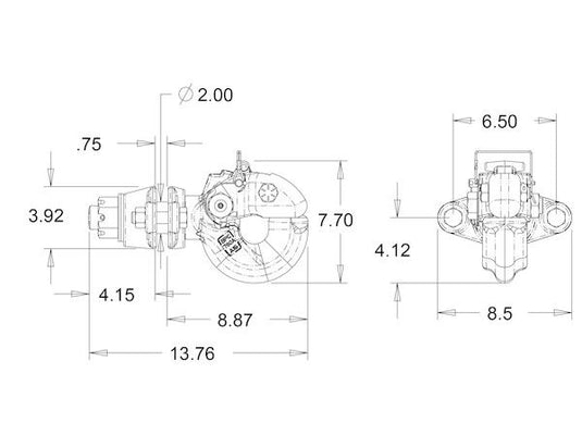 Buyers 30 Ton Heavy Duty Swivel Type Pintle Hook