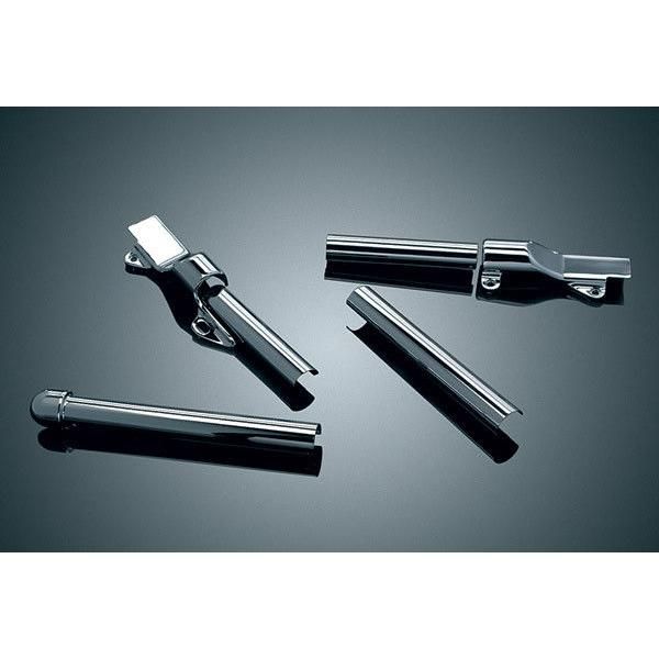Load image into Gallery viewer, Kuryakyn Chrome Rear Softail Swingarm Covers Accents Trim Harley Heritage 2007
