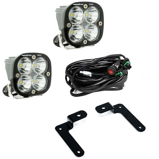 Baja Designs A-Pillar Light Kit Pair Squadron Pro Series Spot Pattern Clear Lens 447505