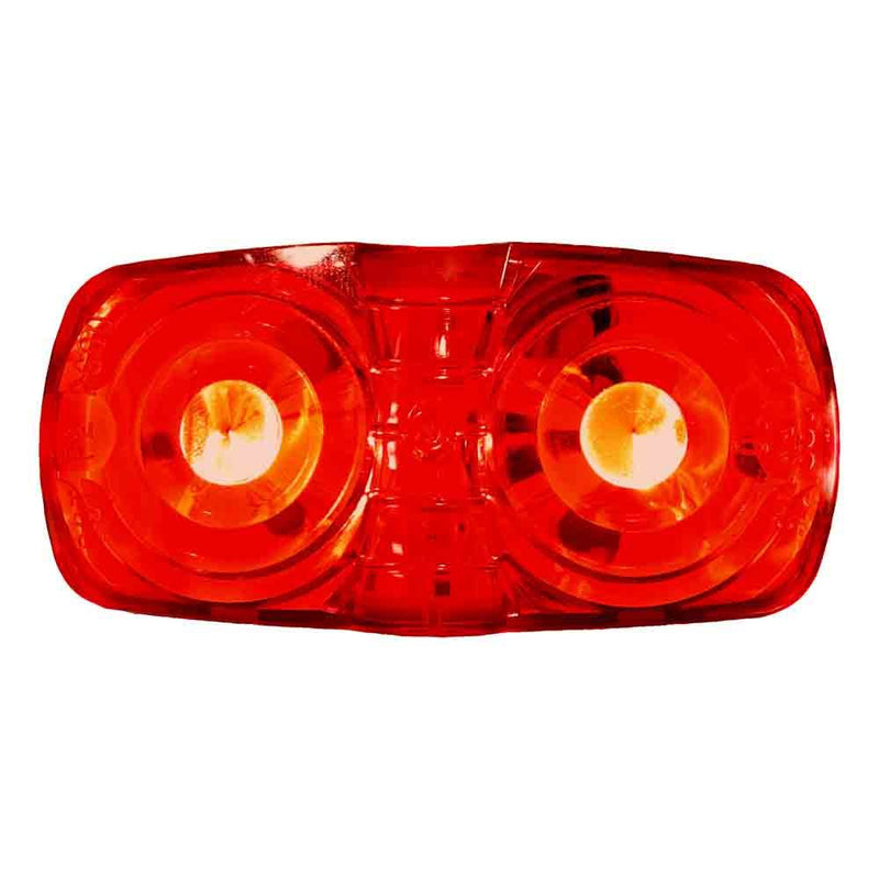 Load image into Gallery viewer, Red Double Bulls-Eye LED Clearance &amp; Side Marker Light

