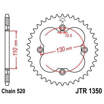 Load image into Gallery viewer, Front &amp; Rear Sprocket Kit for HONDA TRX400 EX Sportrax 05-08 JT Sprockets

