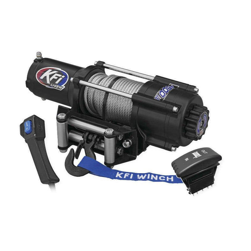 Load image into Gallery viewer, Winch Kit 4500 lb Wide For Polaris RZR XP 1000 Trails &amp; Rocks 2019-2021 (Steel Cable)
