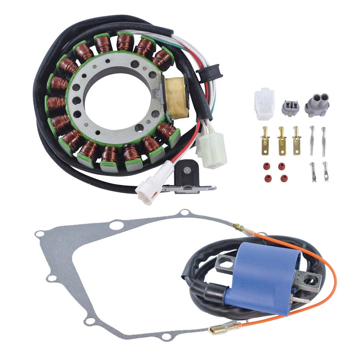 RMStator Stator Stator And Crankcase Cover Gasket And Ignition Coil Kit RM22862