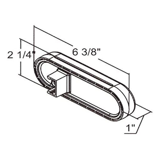 Buyers 6 Inch L.E.D. Oval Stop/Turn/Tail Lights (RLC-5626156-KR) with Grommets and Plugs