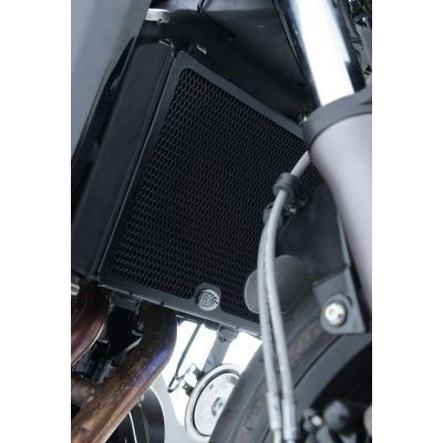 Load image into Gallery viewer, R&amp;G Racing Black Aluminum Radiator Guard For 2013-2017 CFMoto 650i
