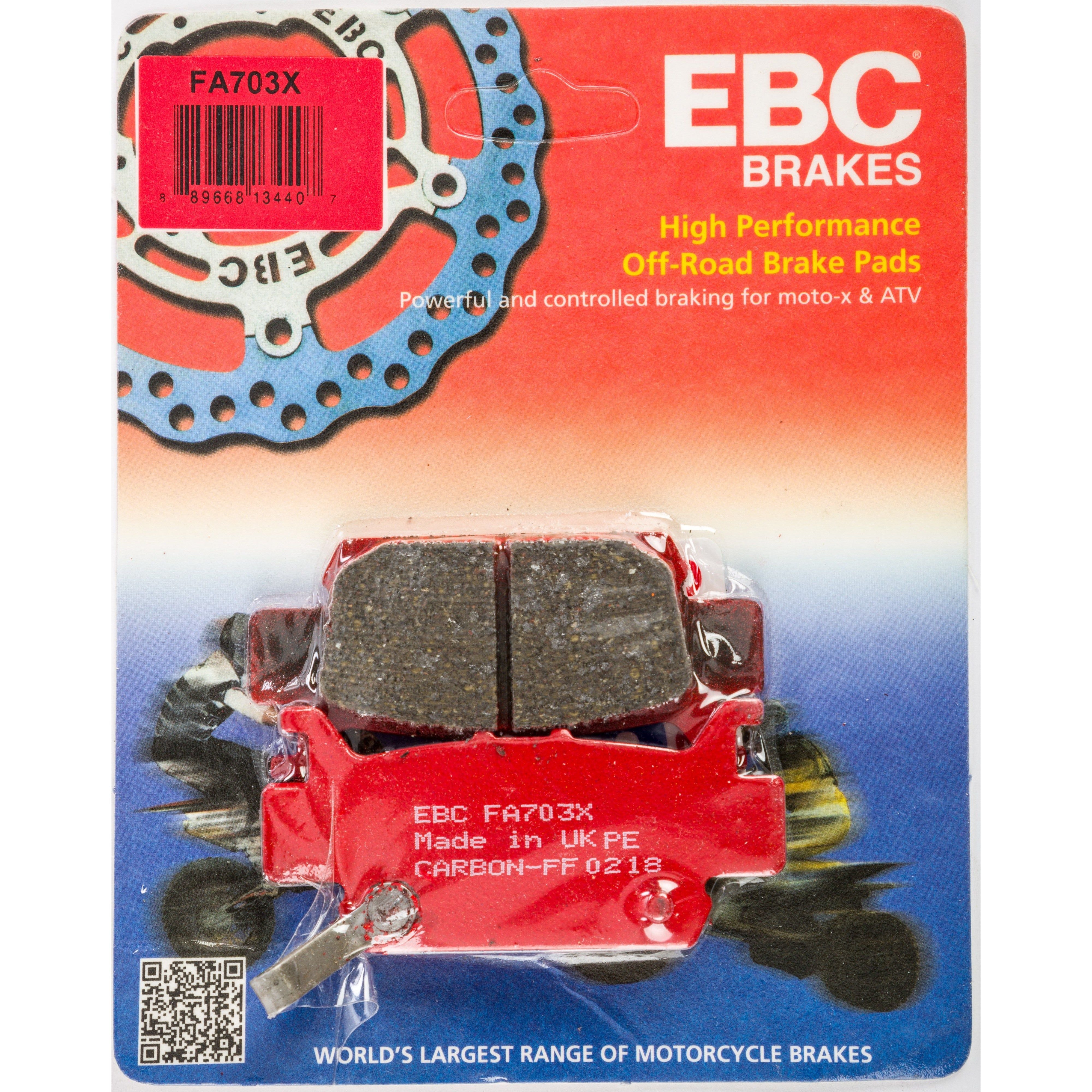 EBC 1 Pair Performance X-Series Carbon Brake Pads MPN FA703X