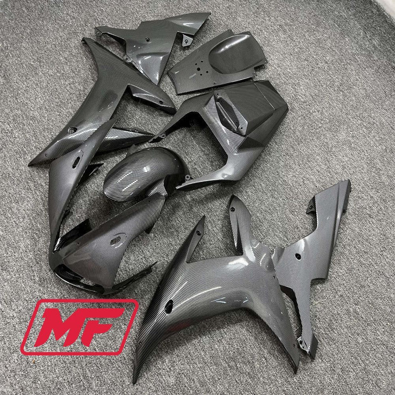 Load image into Gallery viewer, Monster Fairings Full Kit Yamaha R1 02-03 Carbon Fiber Style + Windshield + Gas Tank Cover
