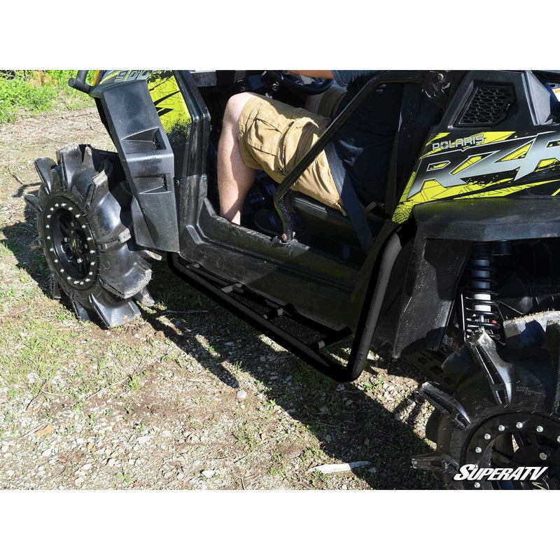 Load image into Gallery viewer, SuperATV Polaris RZR XP 900 Heavy Duty Rock Sliding Nerf Bars NB-P-RZRXP-007-00
