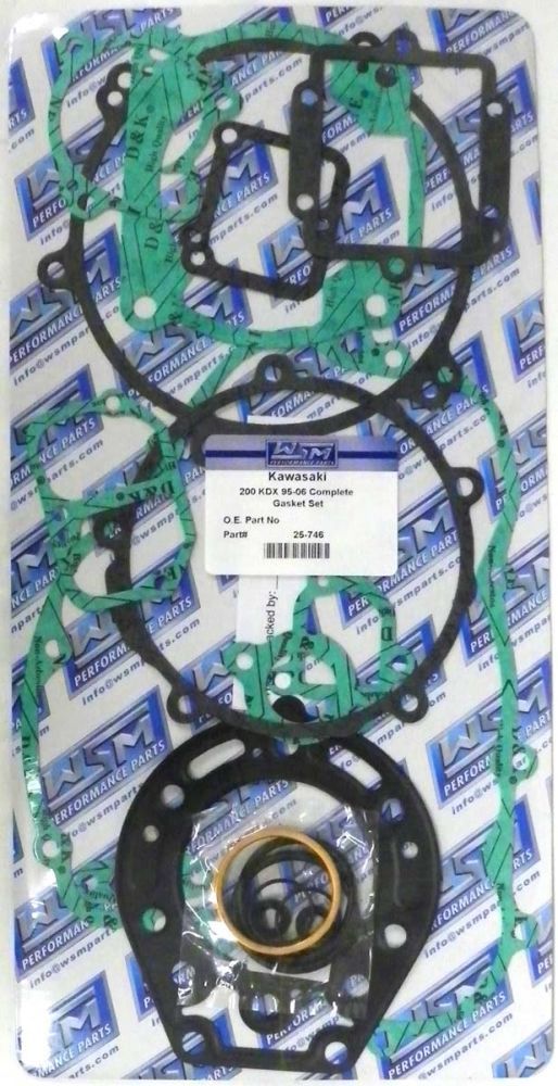 Load image into Gallery viewer, WSM Complete Gasket Kit For Kawasaki 200 KDX 95-06 25-746
