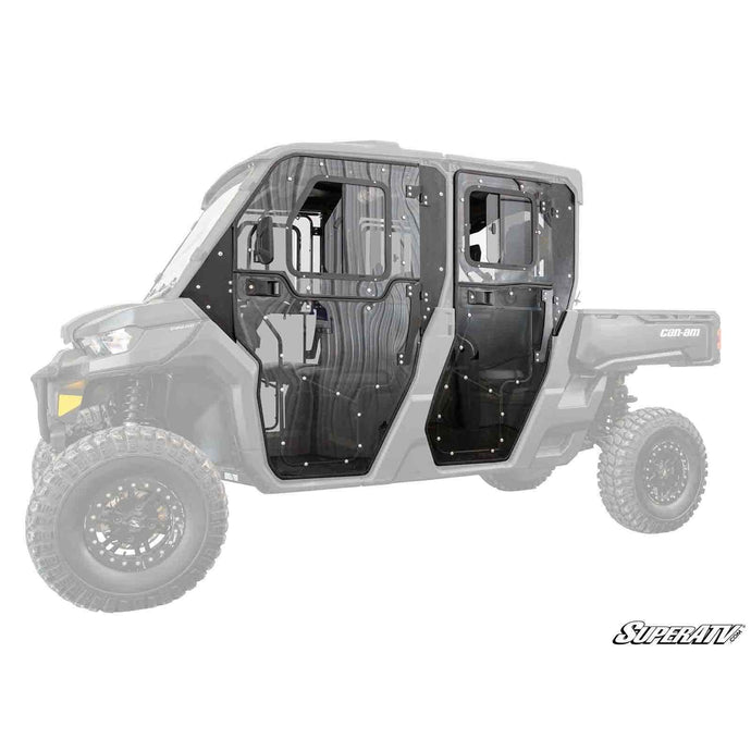 SuperATV Can-Am Defender MAX Convertible Cab Enclosure Doors DOOR-CA-DEF4-72