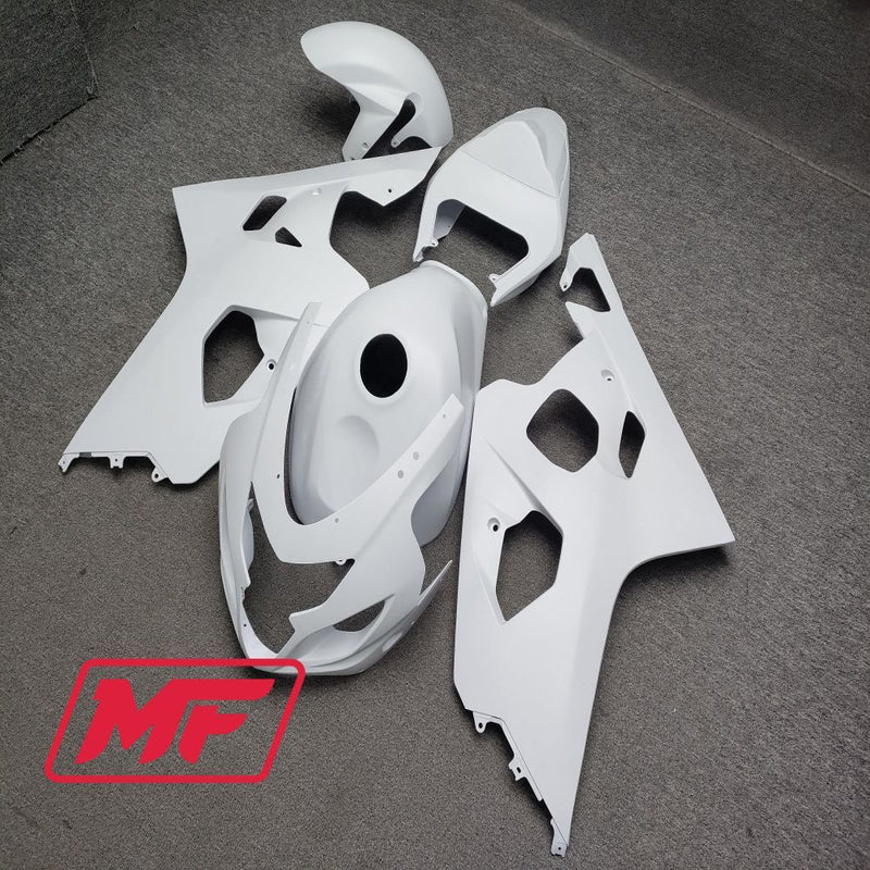 Load image into Gallery viewer, Monster Fairings Full Kit Suzuki GSXR600-750 04-05 Matte White + Windshield + Gas Tank Cover
