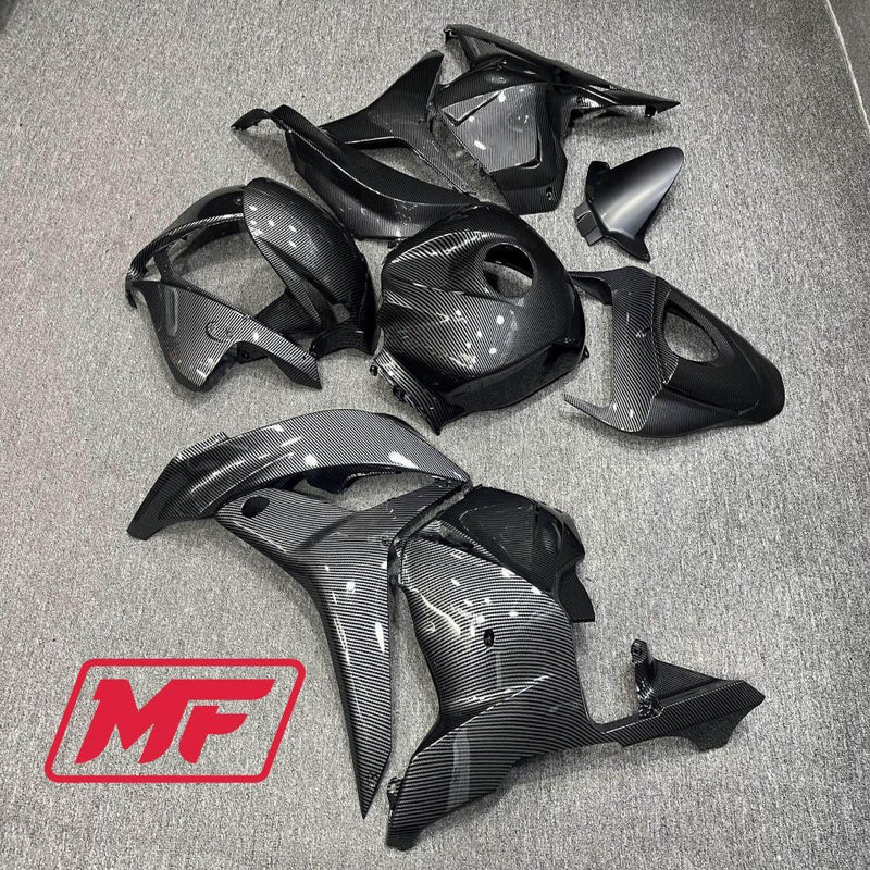 Load image into Gallery viewer, Monster Fairings Full Kit Honda CBR600RR 09-12 Carbon Fiber Style + Windshield + Gas Tank Cover
