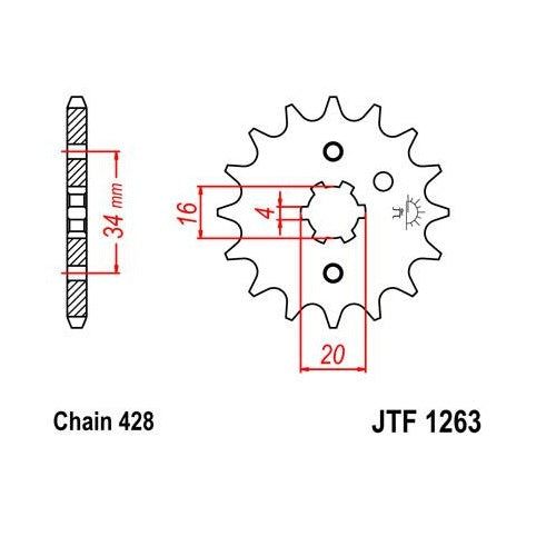 Steel Front Sprocket 11T for Street KAWASAKI KH100B 1976-1977