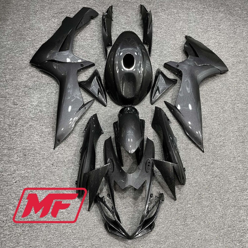 Load image into Gallery viewer, Monster Fairings Full Kit Suzuki GSXR600-750 11-22 Carbon Fiber Style + Windshield + Gas Tank Cover
