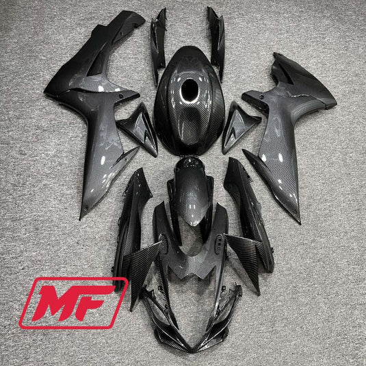 Monster Fairings Full Kit Suzuki GSXR600-750 11-22 Carbon Fiber Style + Windshield + Gas Tank Cover