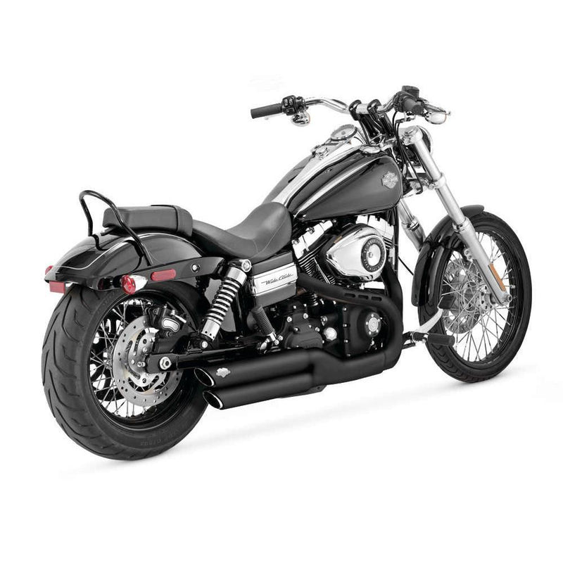 Load image into Gallery viewer, Vance &amp; Hines 46845 Twin Slash 3in. Slip-Ons Black
