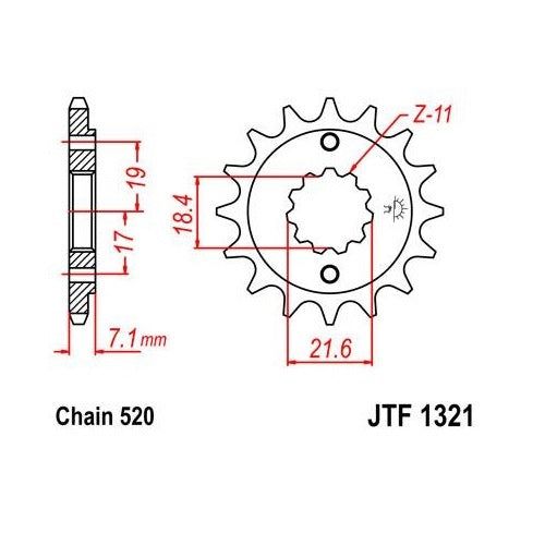 Load image into Gallery viewer, Steel Front Sprocket 14T for Street HONDA CBR300R 2014-2016
