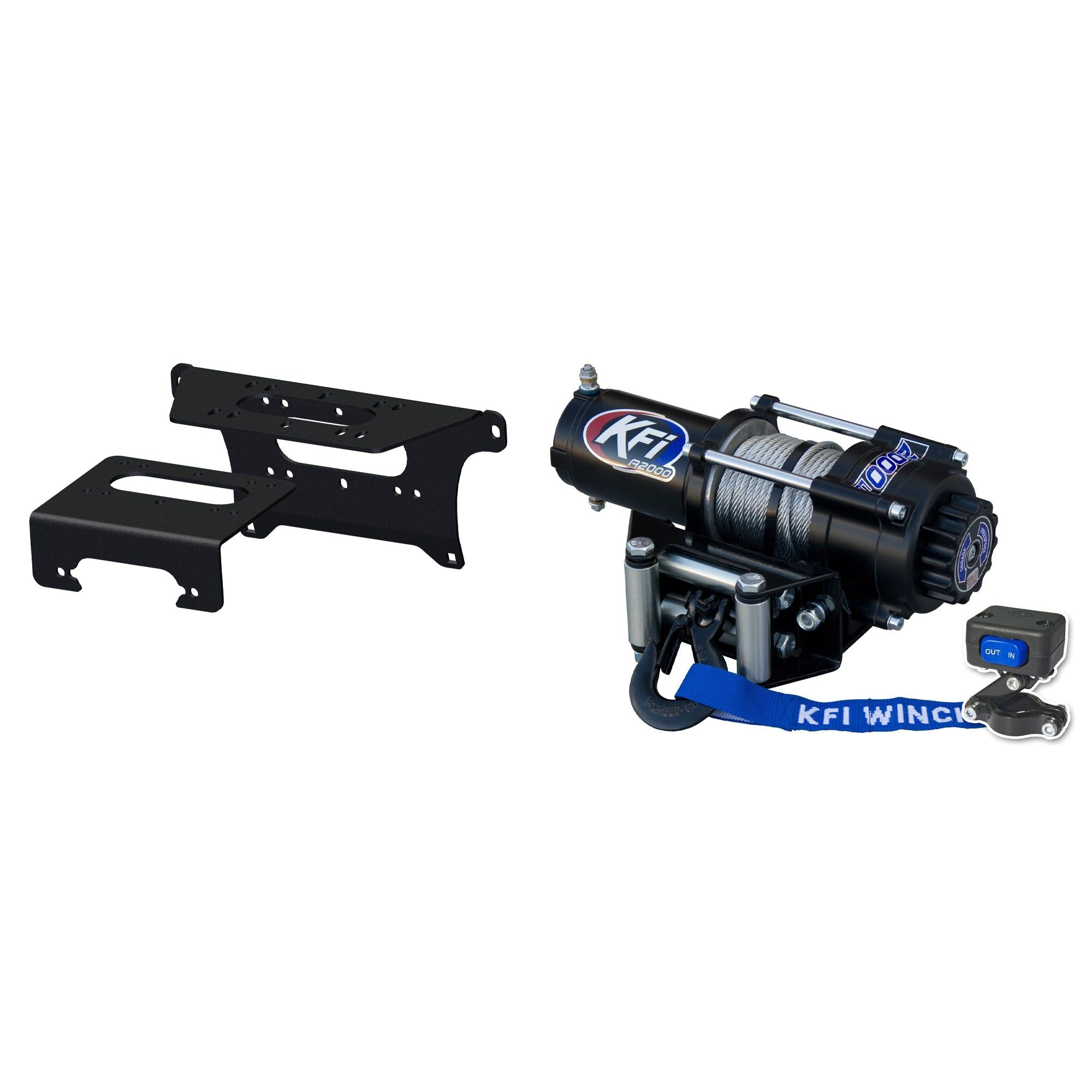 KFI Winch Kit For Polaris 1000 XP Ranger Full-Size 4x4 Crew Models: (EPS / Premium / LE / Trail Boss) 2019-2024