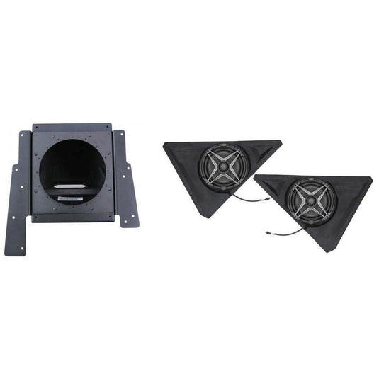 SSV Works Behind Drivers or Passenger Seat Kick L7 Subwoofer Box W/ Front 8