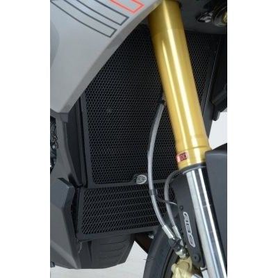 Load image into Gallery viewer, R&amp;G Racing Black Aluminum Radiator Guard For 2013-2018 Aprilia Caponord 1200
