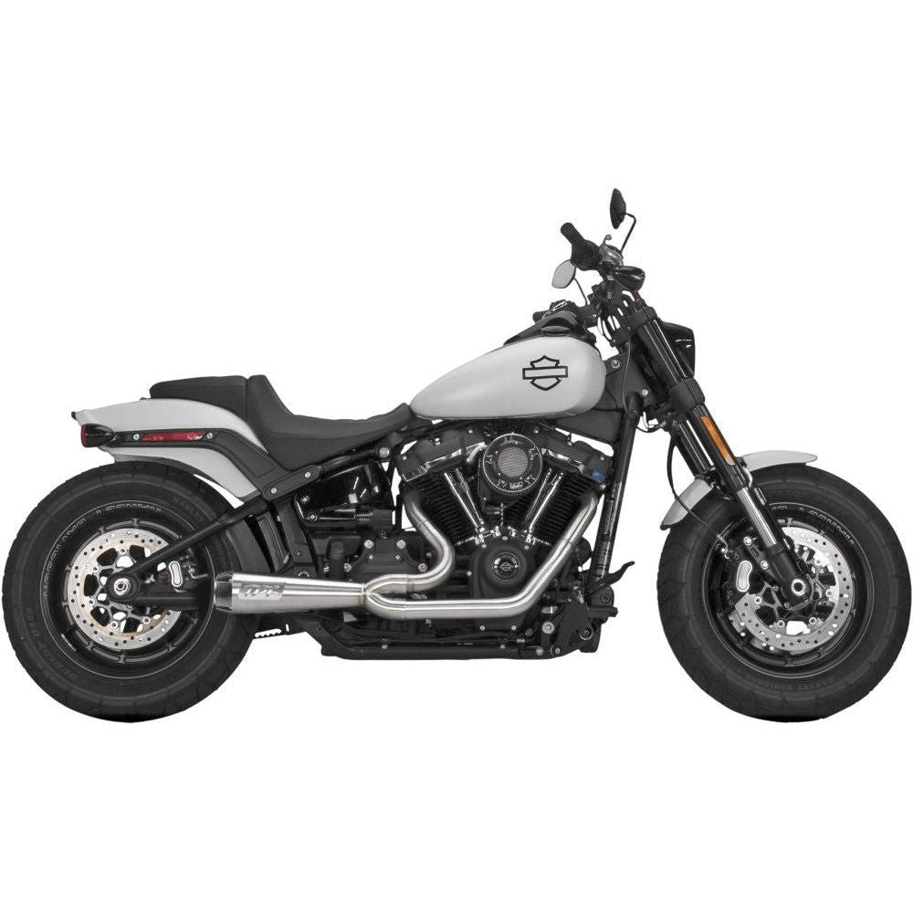 Two Brothers Racing Comp-S 2-into-1 Brushed Full Exhaust System with Carbon Fiber End Cap 005-4960199