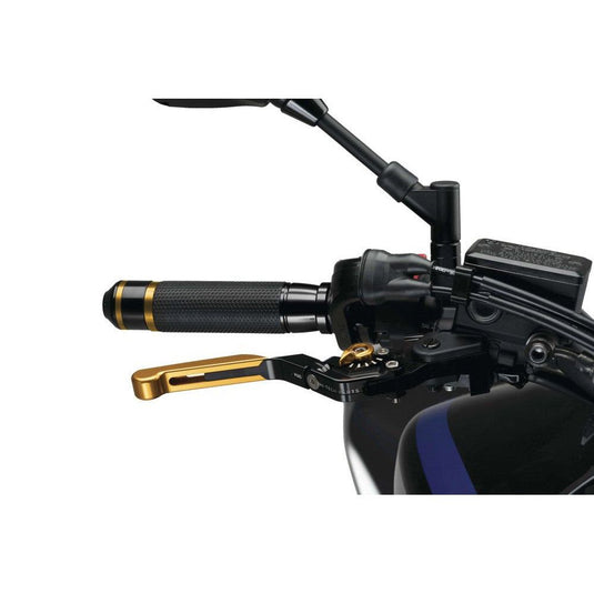 Puig 3.0 Brake Lever Extendable Foldable Black/Gold - 14ONO