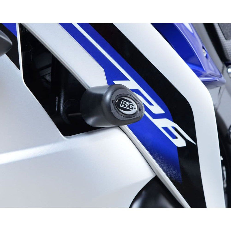 Load image into Gallery viewer, R&amp;G Racing White Aero Style Crash Protection Bobbins For 2006-2016 Yamaha YZF R6
