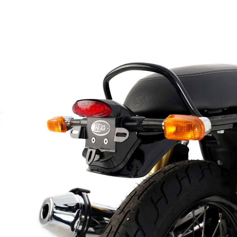 Load image into Gallery viewer, R&amp;G Racing Black Tail Tidy License Plate Holder For 2019-2023 Royal Enfield Continental GT 650
