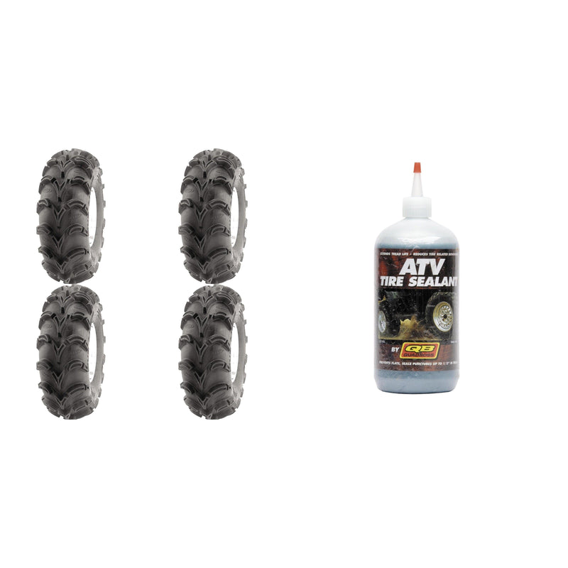 Load image into Gallery viewer, Set of 4 ATV ITP Tires (Mud Lite XXL 30x10-12 Front/Rear) with QUADBOSS Sealant
