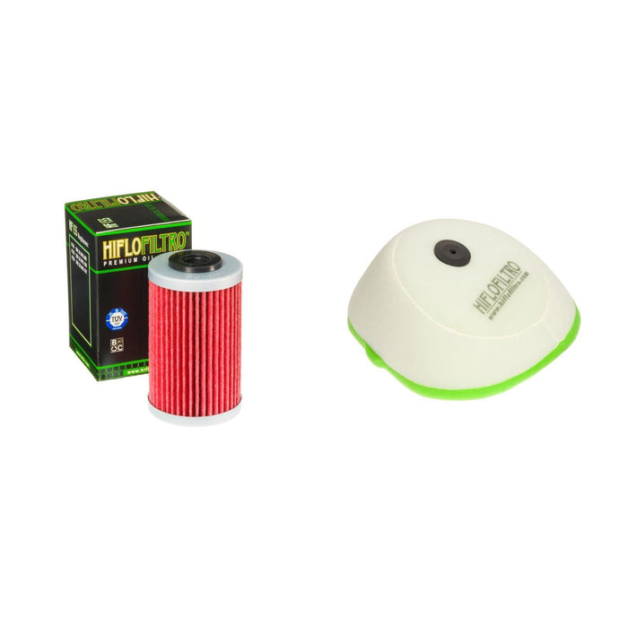 HIFLO FILTRO 1st Oil and Dual-Stage Foam Air filter Kit for KTM 450 XC ATV 08-11