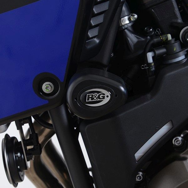 Load image into Gallery viewer, R&amp;G Racing Black Aero Style Crash Protection Bobbins For 2021-2022 Yamaha Tenere 700 XTZ07 Rally
