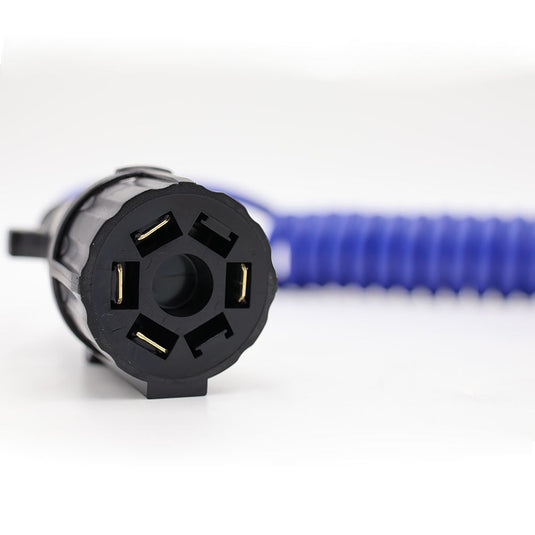 Blue Ox 7-Way To 4-Way Coiled Electrical Cable With Car 4-Way Socket