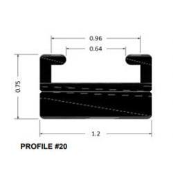 Load image into Gallery viewer, SPI Black Slide Runner Profile 20 56" 620-56-80
