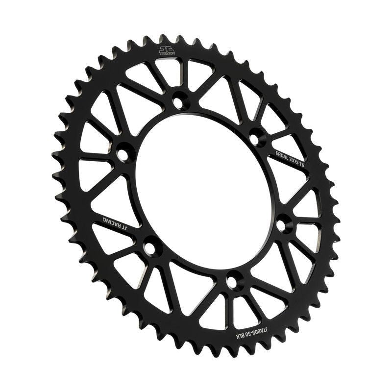 Load image into Gallery viewer, JT Sprockets Rear Racelite Aluminum Race Sprocket Black 51 Tooth 51T 520 Chain
