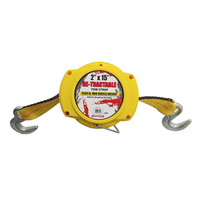 Re-tractable Recovery Strap - 2 Inch x 15 Inch  9000 lb. - E-79202