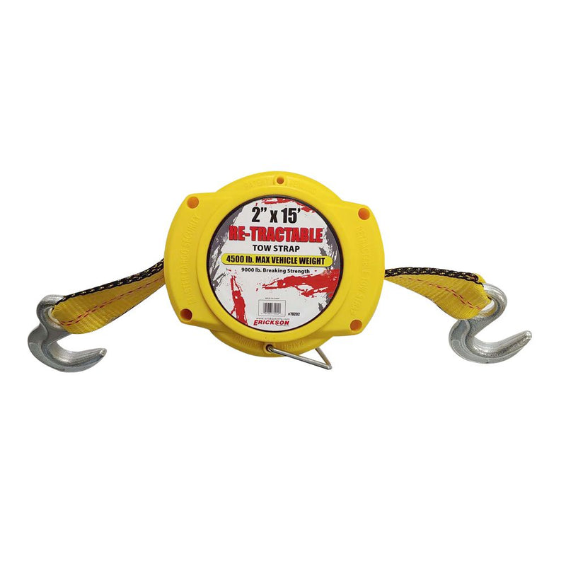 Load image into Gallery viewer, Re-tractable Recovery Strap - 2 Inch x 15 Inch  9000 lb. - E-79202
