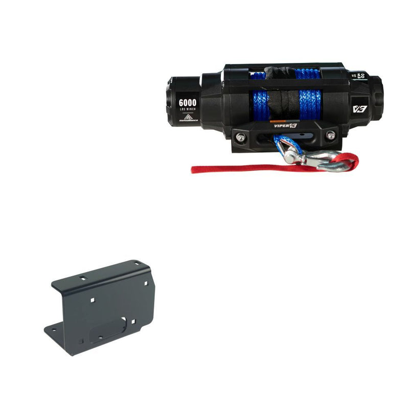 Load image into Gallery viewer, Viper 6000lbs V3 Winch Blue Rope With Mount For Kawasaki Prairie 700 2004-2006
