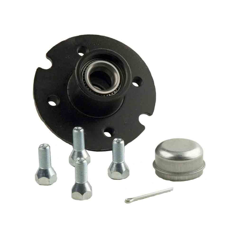 Load image into Gallery viewer, Emergency Hub Repair Kit for Tapped Hub 4 on 4&quot; Bolt Circle 1 Straight Spindle

