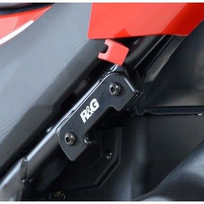 Load image into Gallery viewer, R&amp;G Racing Black Footrest Delete Blanking Plates For 2013-2020 Honda CB400X
