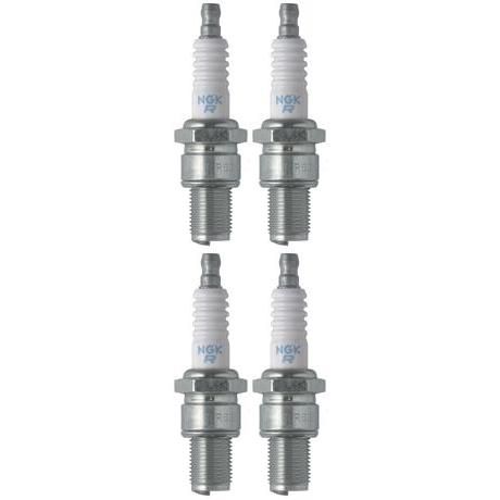 Set 4 NGK Standard Spark Plugs for Kawasaki KX100 2007-1998 Engine 100cc