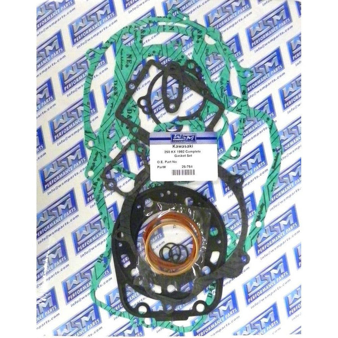 WSM Complete Gasket Kit For Kawasaki 250 KX 1992 25-754