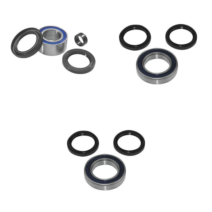 QUADBOSS Front and Rear Wheel Bearing Kits for Kawasaki KLF400 Bayou 1993-1999
