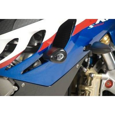 Load image into Gallery viewer, R&amp;G Racing Black Aero Style Crash Protectors - Race Version For 2010-2011 BMW S1000RR
