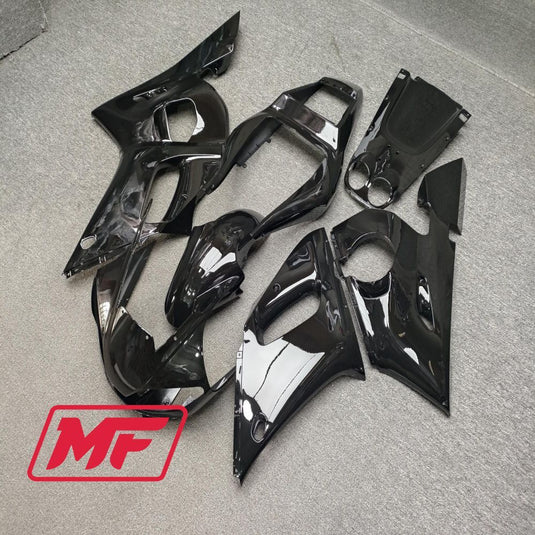 Monster Fairings Full Kit Yamaha YZF R6 98-02 Gloss Black + Windshield + Gas Tank Cover