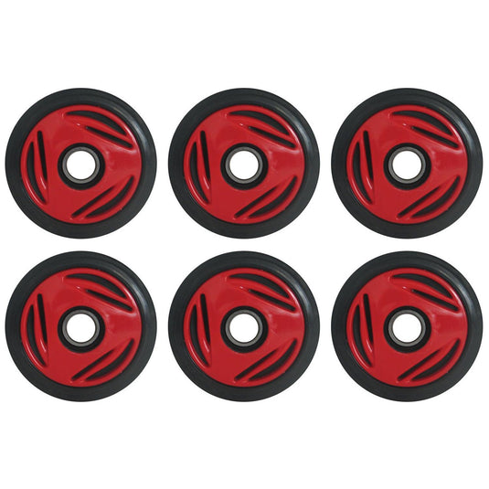 Front & Mid Rail Viper Red Idler Wheels BOMBARDIER/SKI-DOO Summit (all) 99-01