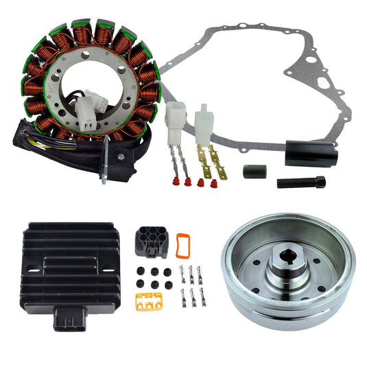 RMStator Stator Kit With Voltage Regulator , Flywheel , Crankcase Cover Gasket And Puller Tool
