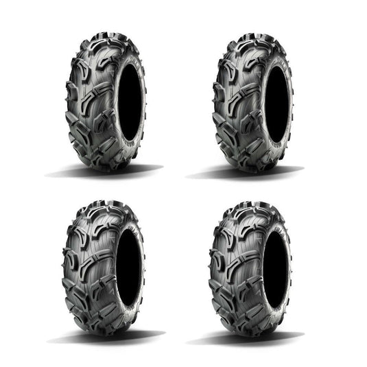 Full Set Of Maxxis Zilla Bias 26x9-12 And 26x11-12 Tires (4)