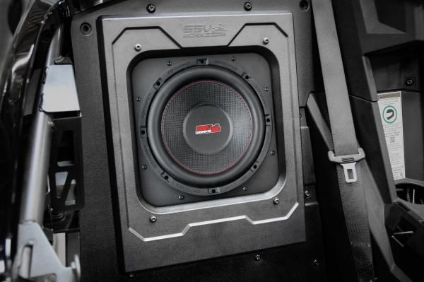 Load image into Gallery viewer, SSV Works Behind Drivers or Passenger Seat Kick L7 Subwoofer Box W/ Front 8&quot; Speaker Pods For Polaris Slingshot 15-21
